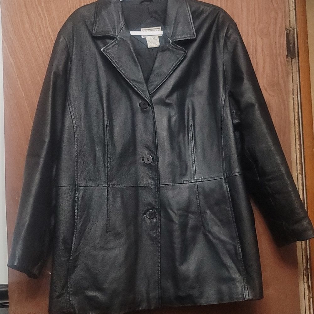 WOMEN'S venezia Vitale leather coat. Size 62 - Picture 1 of 6